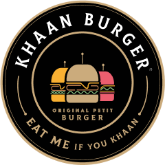 khaan burger logo